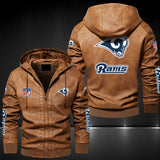 Up To 25% OFF Black/Blue/ Brown Mens Los Angeles Rams Leather Jackets