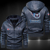 Up To 25% OFF Black/Blue/ Brown Mens Tennessee Titans Leather Jackets