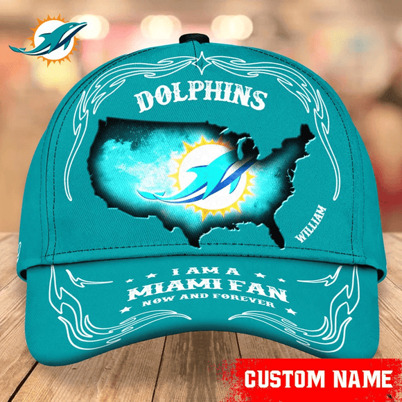 Lowest Price Miami Dolphins Baseball Caps Custom Name