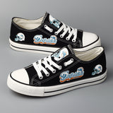 Miami Dolphins Custom Shoes Low Top Canvas Shoes