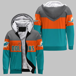 20% OFF Miami Dolphins Extreme Fleece Jacket 3D