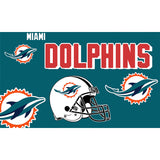 Up To 25% OFF Miami Dolphins Flags 3' x 5' For Sale