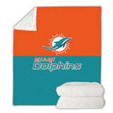 Lowest Price Miami Dolphins Fleece Blanket For Sale
