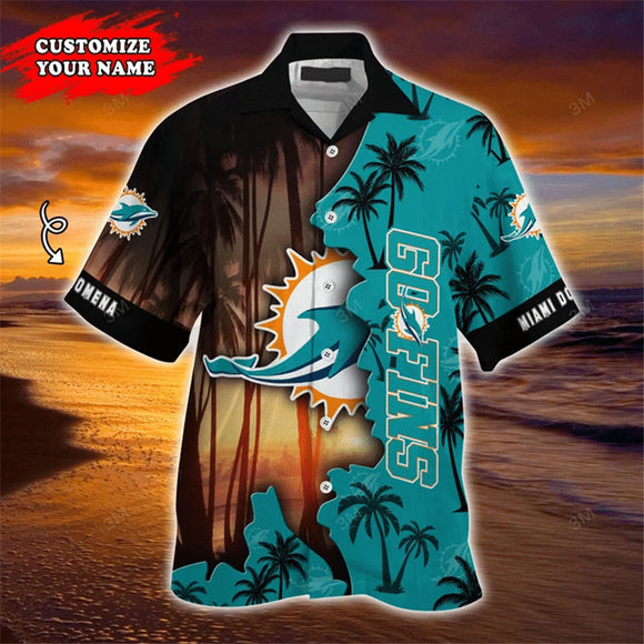 Miami Dolphins Hawaiian Shirt Customize Your Name