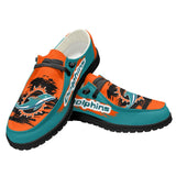 20% OFF Miami Dolphins Moccasin Slippers - Hey Dude Shoes Style