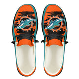 20% OFF Miami Dolphins Moccasin Slippers - Hey Dude Shoes Style