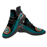 Miami Dolphins Sneakers Big Logo Yeezy Shoes