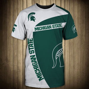 20% SALE OFF Michigan State Spartans T shirt Mens 3D
