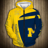 Up To 20% OFF Michigan Wolverines Zip Up Hoodie 3D