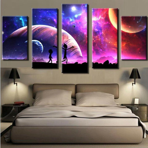 Milky Way Galaxy Wall Art Outer Space Planet