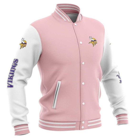 Minnesota Vikings Baseball Jacket For Men