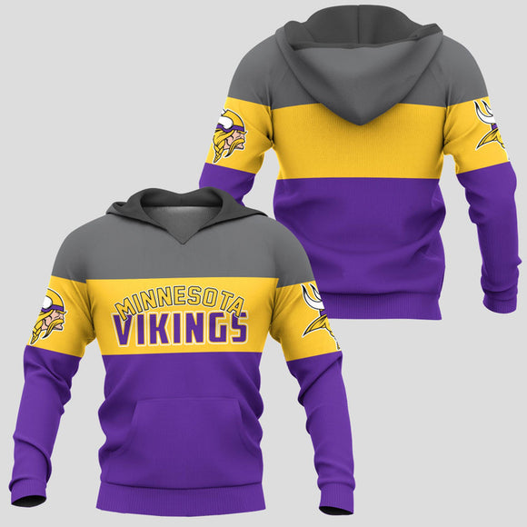 20% OFF Minnesota Vikings Zip Up Hoodies Extreme Pullover Hoodie 3D