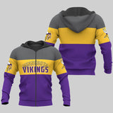 20% OFF Minnesota Vikings Zip Up Hoodies Extreme Pullover Hoodie 3D