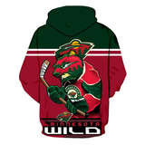 Minnesota Wild Hoodie Mascot 3D Printed