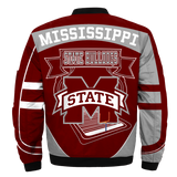20% OFF Men's Mississippi State Bulldogs Jacket 3D Printed Plus Size 4XL 5XL