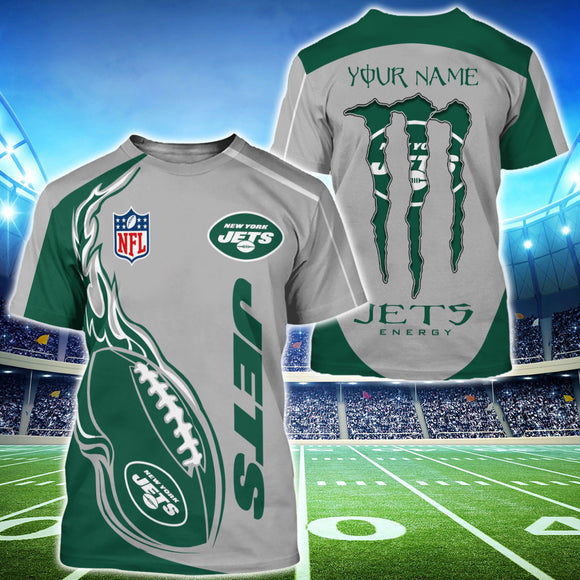 18% OFF Monster Energy New York Jets T Shirts Men Custom Name