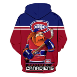 Montreal Canadiens Hoodie Mascot 3D Printed