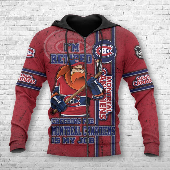 20% SALE OFF Montreal Canadiens Hoodies Cheap I'm Retired