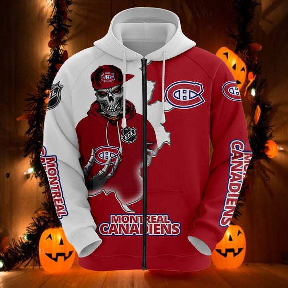 20% SALE OFF Montreal Canadiens Skull Hoodies Cheap Now