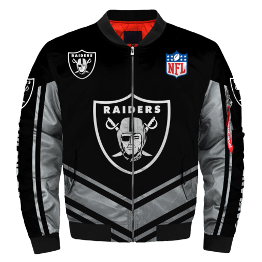 % OFF NFL Jacket Custom Mens Oakland Raiders Jackets Cheap For