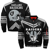 NFL Jacket Custom Mens Oakland Raiders Jackets Cheap For Fans