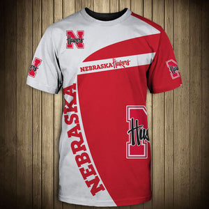 20% SALE OFF Nebraska Cornhuskers T shirt Mens 3D