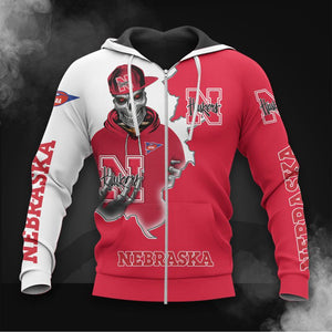 Buy Nebraska Huskers Skull Hoodies - Get 20% OFF Now