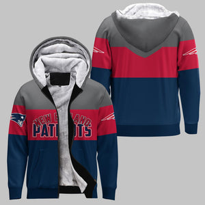 20% OFF New England Patriots Extreme Fleece Jacket 3D