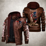 New England Patriots Leather Jacket From Father To Son