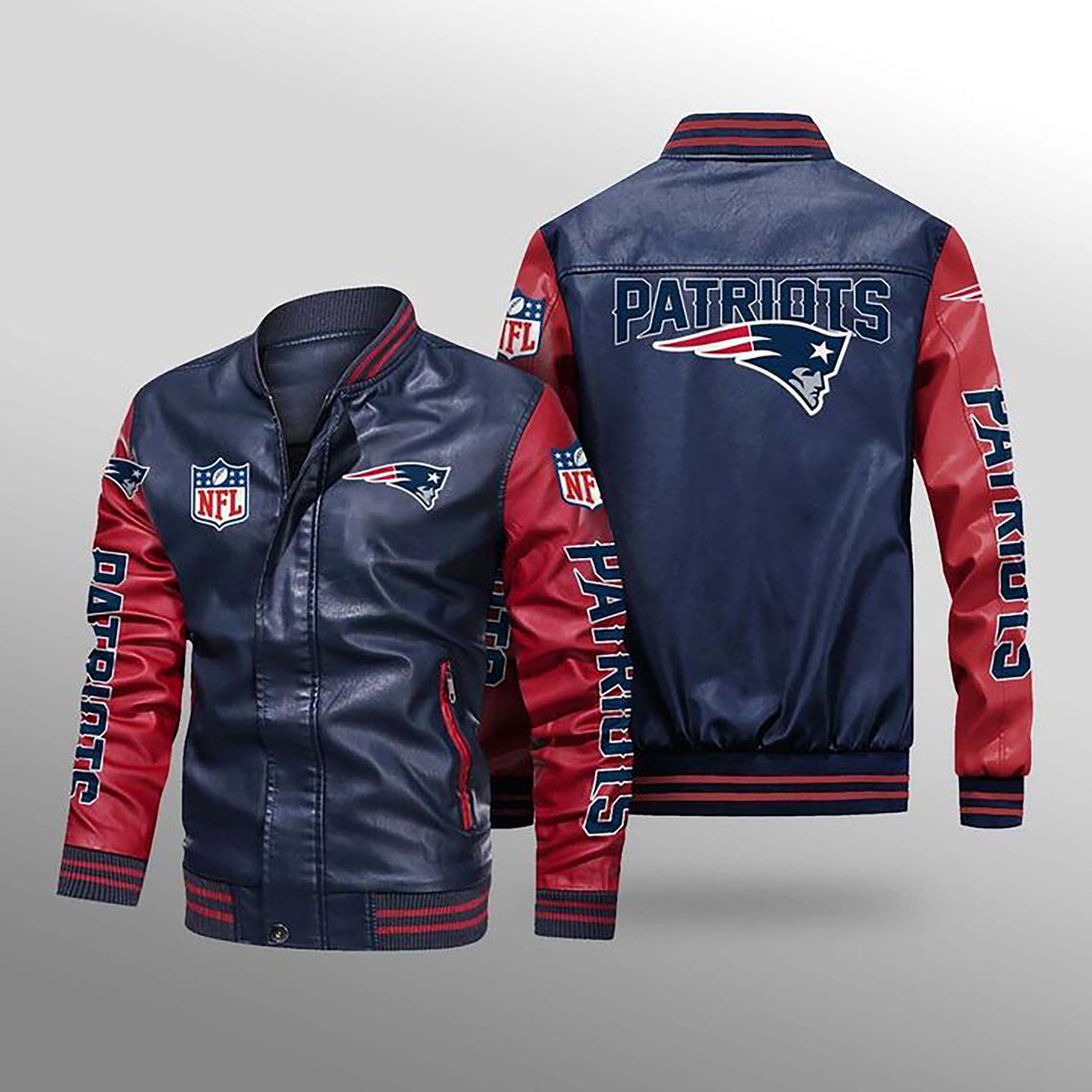 30% OFF Best Men's New England Patriots Leather Jacket - Latest 2024 ...