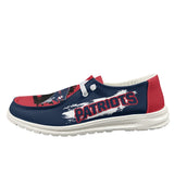 20% OFF New England Patriots Moccasin Slippers - Hey Dude Shoes Style