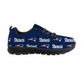 New England Patriots Sneakers Repeat Print Logo Low Top Shoes