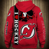 New Jersey Zip Up Hoodie Heart Beats