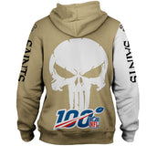 New Orleans Saints Hoodies Skull Printed