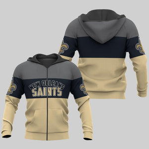 20% OFF New Orleans Saints Zip Up Hoodies Extreme Pullover Hoodie 3D