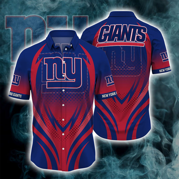 New York Giants Button Down Shirt 3D Print H04FS