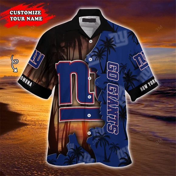 New York Giants Hawaiian Shirt Customize Your Name