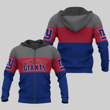 20% OFF New York Giants Zip Up Hoodies Extreme Pullover Hoodie 3D