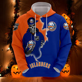 20% SALE OFF New York Islanders Skull Hoodies Cheap Now