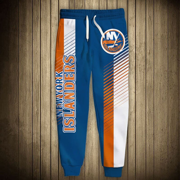 New York Islanders Sweatpants 3D Print