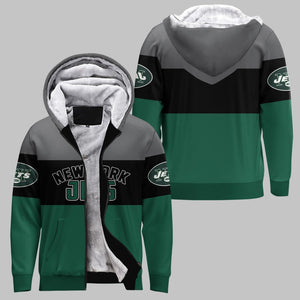 20% OFF New York Jets Extreme Fleece Jacket 3D