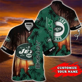 New York Jets Hawaiian Shirt Customize Your Name