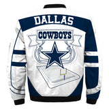 Newest Design 2019 NFL Bomber Jacket Custom Men's Dallas Cowboys Jacket Sale