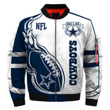 Newest Design 2019 NFL Bomber Jacket Custom Men's Dallas Cowboys Jacket Sale