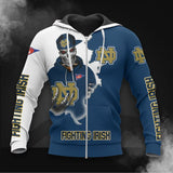 Buy Notre Dame Fighting Irish Skull Hoodies - Get 20% OFF Now