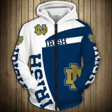 Up To 20% OFF Notre Dame Fighting Irish Zip Up Hoodie 3D