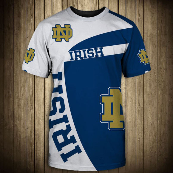 20% SALE OFF Notre Dame Fighting Irish T shirt Mens 3D
