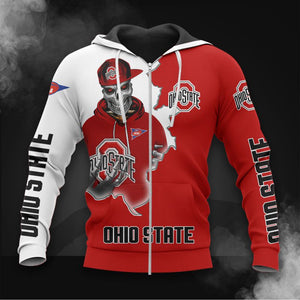 Buy Ohio State Buckeyes Skull Hoodies - Get 20% OFF Now