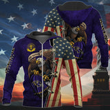 20% OFF One Nation Under God Baltimore Ravens Hoodie Full Zip Hoodies