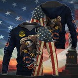 20% OFF One Nation Under God Chicago Bears Hoodie Full Zip Hoodies